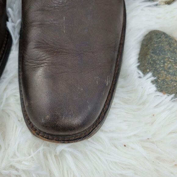 Gordon rush studded brown leather ankle boots. (K) main image 12